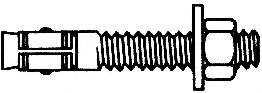 Wedge Anchor Dia1/2 CS Ln.2-3/4 PK200 MPN:TRBWS1226GR2C