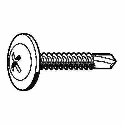 Drill Screw K-Lath #8 Zinc 1/2 L PK4000 MPN:B29580.016.0050