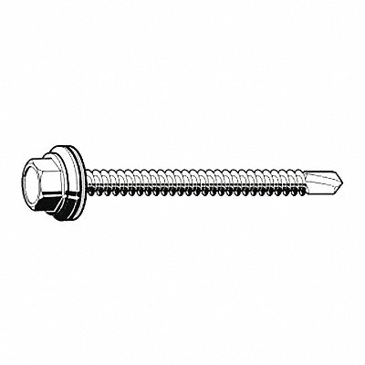 Drill Screw Hex #8 Zinc 1 L PK3000 MPN:B31702.016.0100