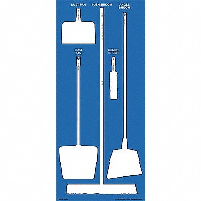 Shadow Board Combo Kit White Blue Wall MPN:7DX09