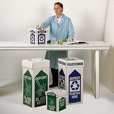 Glass Disposal Box Benchtop 8x8x10 PK6 MPN:4YMN7