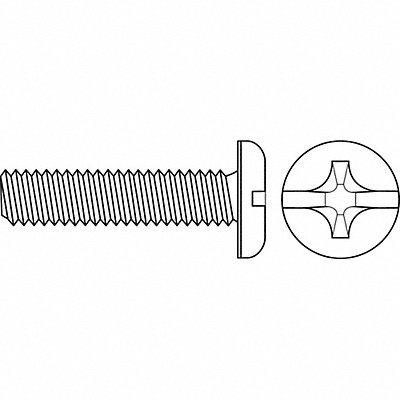 ShtMtlScrw Scrw Sz #4 Zinc 3/4 L PK100 MPN:SMPCI-0400750-100P