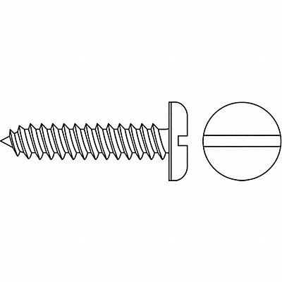 Scrw Sz #4 Zinc 3/8 L PK100 MPN:SMSPI0-400370-100P