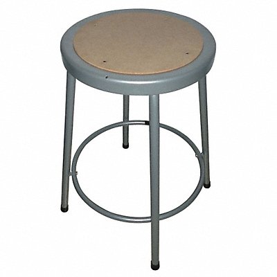 Round Stool 4 Legs Gray 24 H MPN:44N706