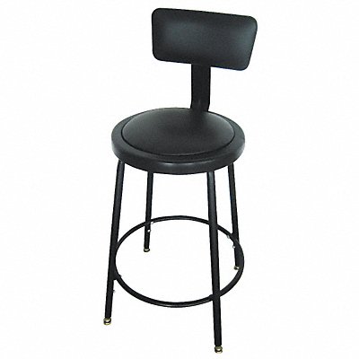 Round Stool 4 Legs Black 36 H MPN:5NWH4