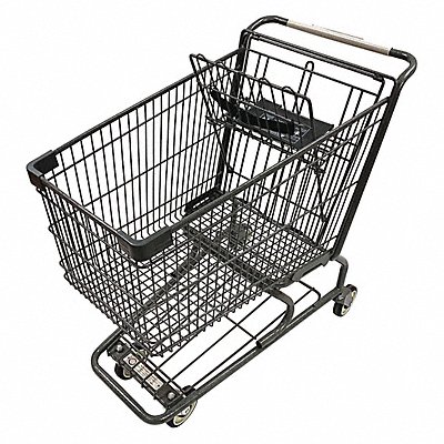 Wire Shopping Cart Dark Gray 400 lb Cap. MPN:WMP-152L-EC