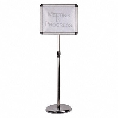 Sign Holder Aluminum/Steel Pedestal MPN:44ZC27