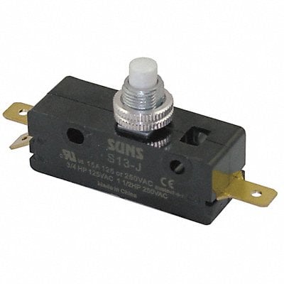 Snap Switch 15A SPDT Panel Mount Plunger MPN:6A887