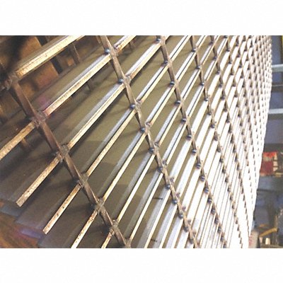 Bar Grating Stair Tread SS 36 in Tread W MPN:24188S100-TRD3