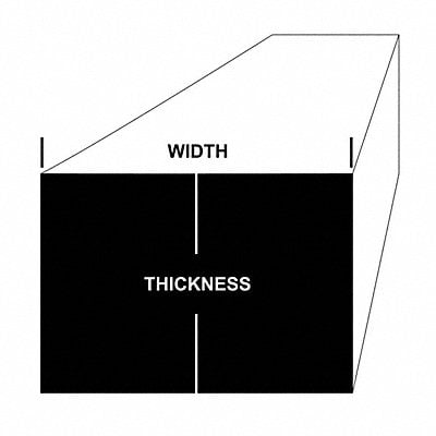 Rectangluar Bar SS 8 in Overall W MPN:18998_24_0