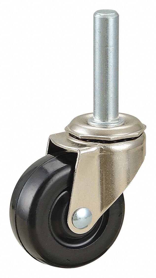 Swivel Stem Caster Rubber 2 in 75 lb. MPN:31107