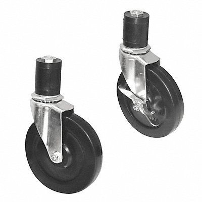 Caster Set 125 lb Rubber PK4 MPN:TA-25