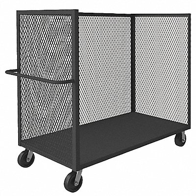 Mesh 3-Sided Cart 2400 lb Steel 66 in. MPN:3ST-EX2460-95