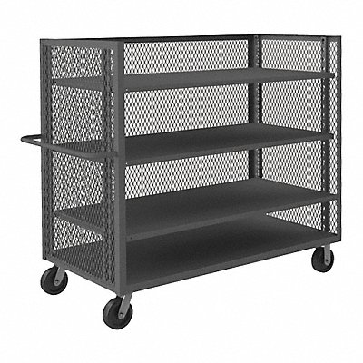 Stock Cart With 3-Sides 30 in L MPN:3ST-EX3060-3AS-95