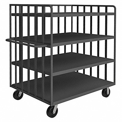 Stock Cart 3000 lb 4 Shelf 48 in L MPN:OPT-4836-4-6PH-95