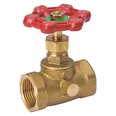 Stop and Waste Valve Brass IPS 1/2 in. MPN:105-103NL