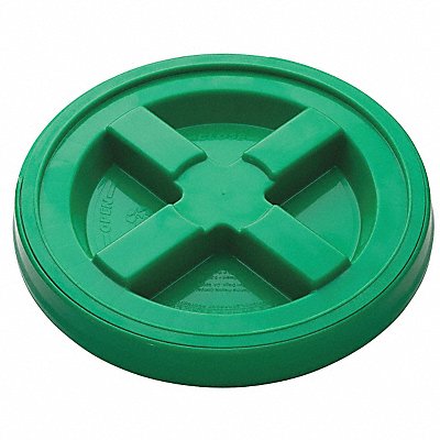 Plastic Pail Lid Green HDPE MPN:GA5GRN