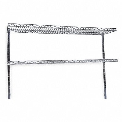 Cantilever Shelf W 48 In D 12 In SS MPN:4UEN7