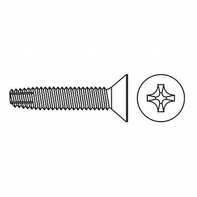 Thread Cut Screw #8 Flat 1 1/2 L PK100 MPN:EYA88048GR