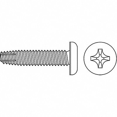 Thread Cutting Screw #6 Pan 1/2 L PK100 MPN:PPTCIF0-600500-100P