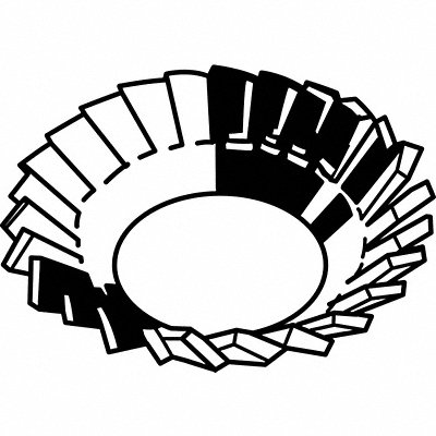 CntEx TthLk #10 Steel 0.354x0.02in 100PK MPN:U37500.019.0001