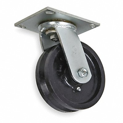 V-Groove Track-Wheel Plate Caster Swivel MPN:1NWB2