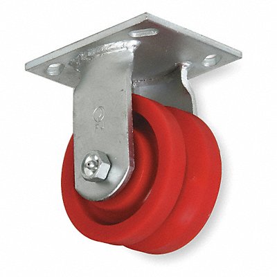 V-Groove Track-Wheel Plate Caster Rigid MPN:1NWC9