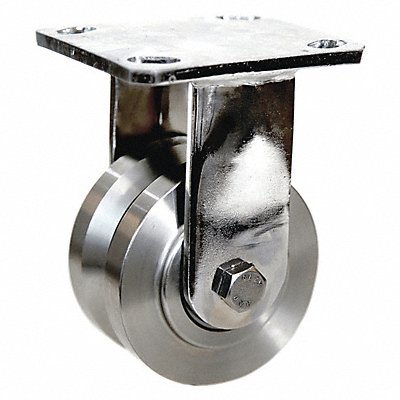 V-Groove Track-Wheel Plate Caster Rigid MPN:1UBL6