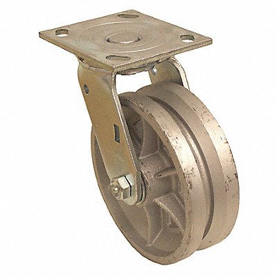 V-Groove Track-Wheel Plate Caster Swivel MPN:P21S-C040R-14-VG1