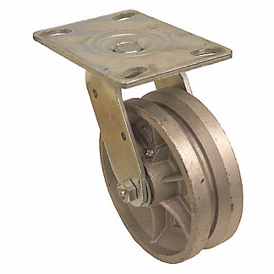 V-Groove Track-Wheel Plate Caster Swivel MPN:P21S-C050R-16-VG1