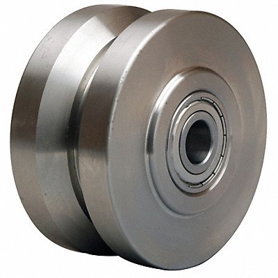 V-Groove Track Wheel 4 Wheel Dia MPN:W-420-SVB-1/2