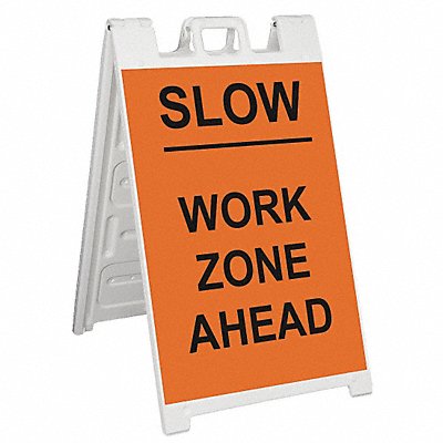 Barricade Sign Slow Work Zone Ahead MPN:130-WLGQ3626-OBEG