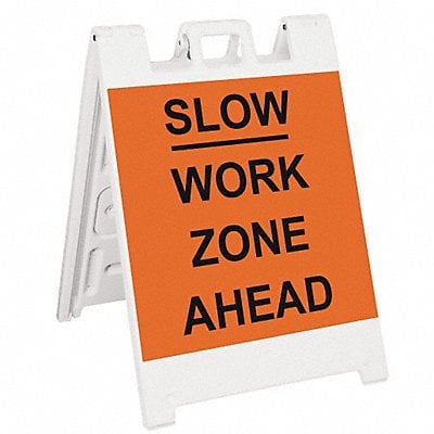 Barricade Sign Slow Work Zone Ahead MPN:136-WLGQ2426-OBEG