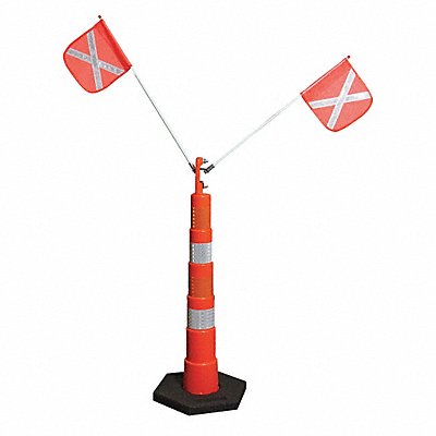 Delineator Wing Whip with Warning Flags MPN:DELFS3OBWUNI