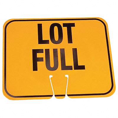 Traffic Cone Sign Org/Blk Lot Full MPN:03-550-LF