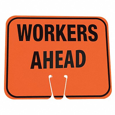 Traffic Cone Sign Org/Blk Workers Ahead MPN:03-550-WAH