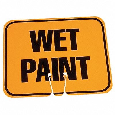 Traffic Cone Sign Org/Black Wet Paint MPN:03-550-WP