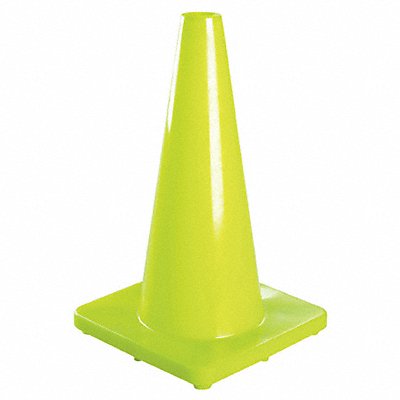 Traffic Cone 18 In.Fluorescent Lime MPN:6FHA3