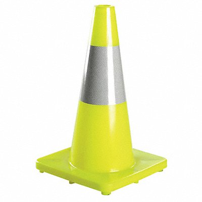 Traffic Cone 18 In.Fluorescent Lime MPN:6FHA6