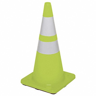 Traffic Cone 28 In.Fluorescent Lime MPN:6FHA7