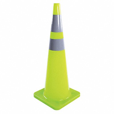 Traffic Cone 36 In.Fluorescent Lime MPN:6FHA8