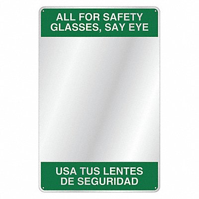 Indoor Safety Mirror Acrylic 19 in.W MPN:BSM302