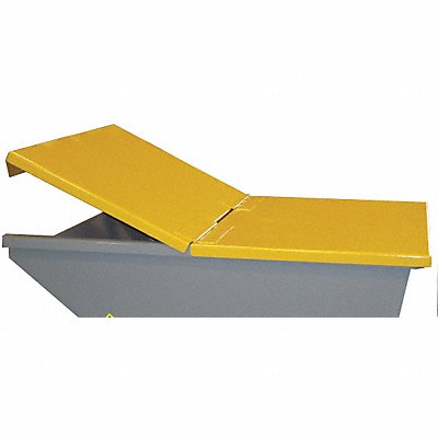 Hopper Lid Yellow Fits 1 cu yd. MPN:4LLH8