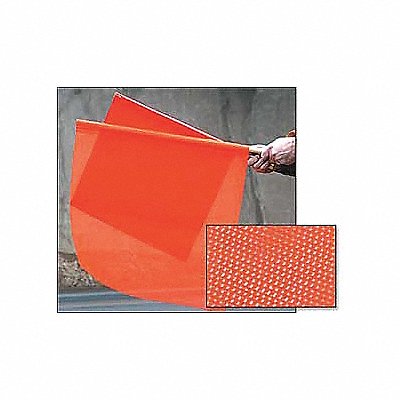 Handheld Warning Flag Fluorescent Orange MPN:3YWY4