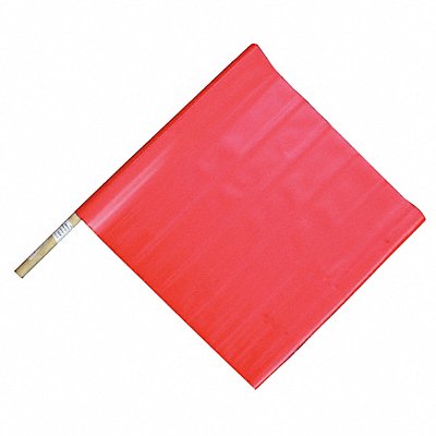 Handheld Warning Flag Red 18 Wx24 H MPN:6FGK7