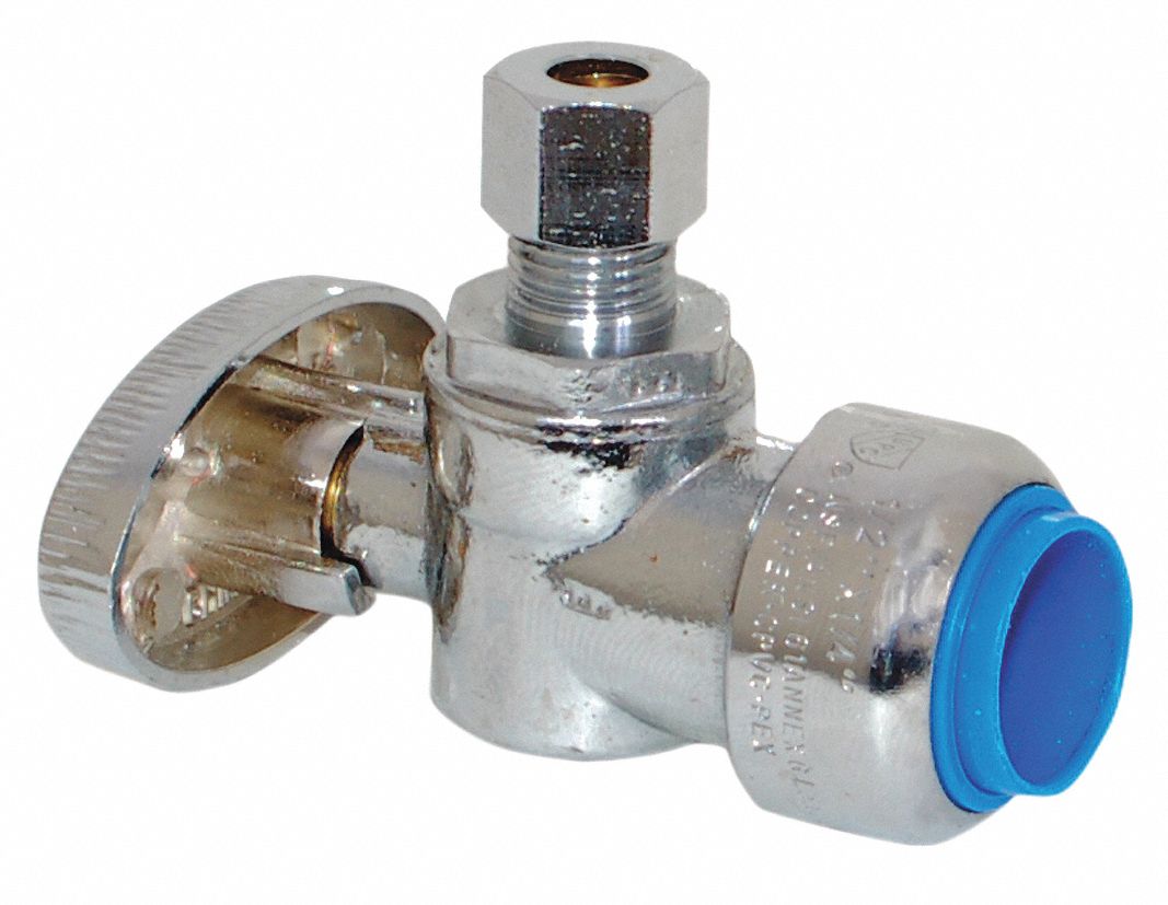 Supply Stop Angle 1/2 Inlet 1/4 Outlet MPN:10773