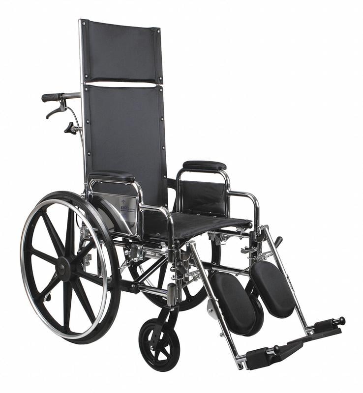 Wheelchair 300lb 18 In Seat Silver/Black MPN:MDS808450