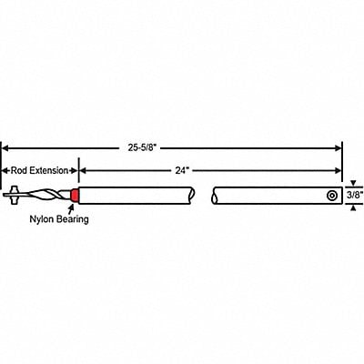 Tube Balance Bearing 24-5/8 L MPN:76-SMS24R