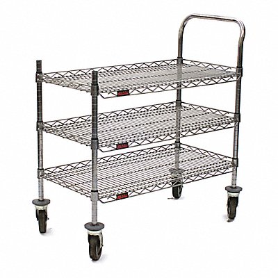 Wire Shelving Mobile 40 H Chrome MPN:U3-1836C-RP