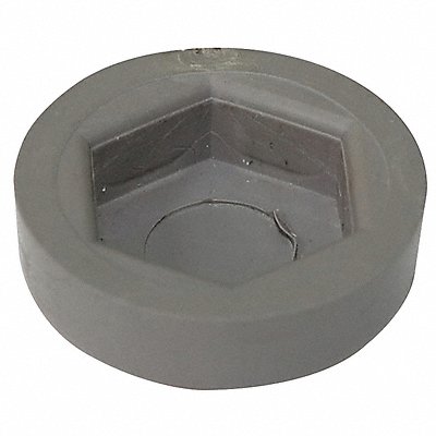 Floor Protector Cap 1x1/4x1in Gray PK4 MPN:5GRR1